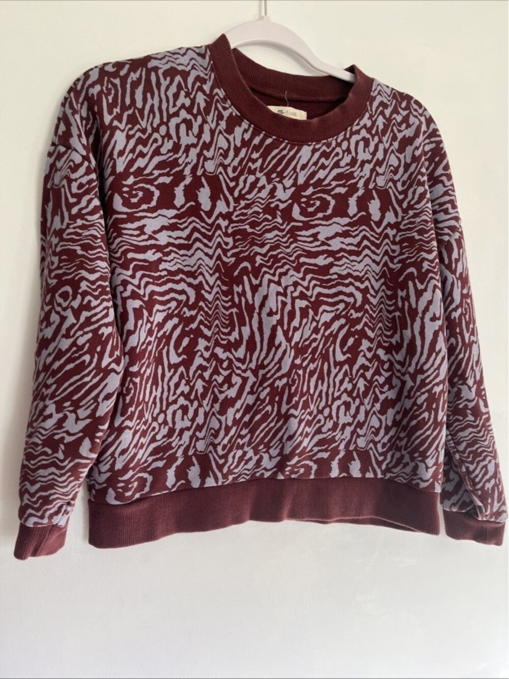 Madewell Women's (Re)sourced Cotton Oversized Sweatshirt Tigerized Anthropolo XS